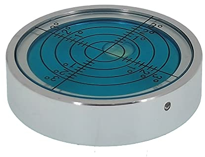 umei Universal-Wasserwaage aus Aluminiumlegierung, hohe Präzision, horizontales Blasenband, horizontal (40 x 10 mm) (blau)