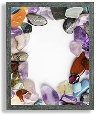 arte-tuo Bilderrahmen Opal X | 70x100 cm | Fels Grau | Antireflex Kunstglas | Poster Puzzle Diamond Painting Drucke