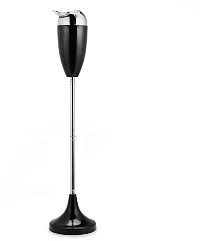 CO-Z Standaschenbecher Edelstahl Aschenbecher mit Deckel für Drinnen Höhenverstellbar Stand Aschenbecher 50,8 – 88,9 cm Standascher (Schwarz)