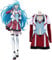 JOJO STYLE Cosplay Costume Anime Vivy Fluorite Eye'S Song Anime Uniform Cosplay Manga Carnival Costume Cosplay Uniform Outfits Including Top + Clothes + Sleeves + Short Skirt,Red,XL