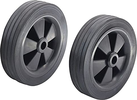 SECURA 2x Reifen Rad Ø120mm kompatibel mit Lumag WP37-61 Rüttelplatte