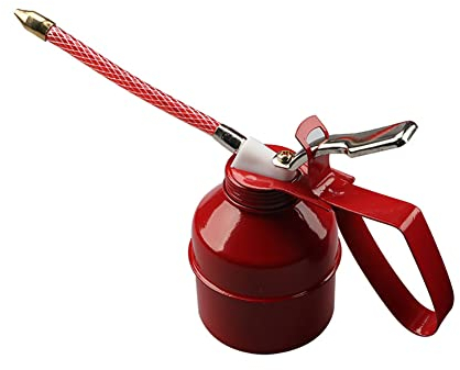 Ölkanne,Ekakashop 300CC Metall Ölkanne öler Handpumpe Hochdruckpumpen ölkännchen Manuelle Ölpumpe mit flexiblem Schlauch Hochdruck Pumpe Präzisionsöler Ölkanne für Motorrad Auto