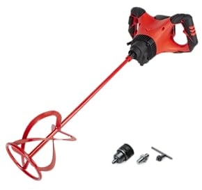 RUBI 26975 |Mezclador Eléctrico 1800W | Mezclado de Adhesivos Cementosos, Resinas, Pinturas …| Evita creación de burbujas y/o grumos | RUBIMIX-9 SUPERTORQUE + PORTABROCAS| 230V 50/60Hz