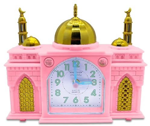 Objectz Moschee Wecker - spielt islamischen Gebetsruf - Achtung Scherzartikel faqat kun hadhiran lueba (pink)