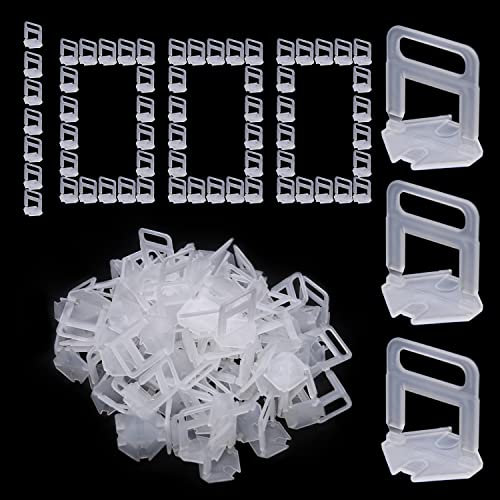 LFSEMINI 500/1000pcs Tile Leveling System Clips, 1.5mm/3.0mm Spacers for PRO and DIY Installation