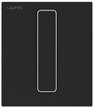 LAUFEN AU101 INEO Betätigungsplatte, für Urinal, 125x10x145mm, H9091017160001, Farbe: Schwarz Matt