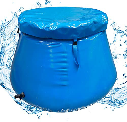 LTCANOPY 1000L/260gal Water Storage Bladder,Large-Capacity Foldable Water Bladder Tanks Container,Collapsible Soft Drought-Resistant Water Bag, fire-Fighting Agricultural use Water Tank