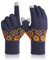 Donfri Winterhandschuhe Touchscreen Handschuhe Fleece Stretch Strickhandschuhe Sport Warm Laufhandschuh Indoor-Outdoor-Sport für Damen und Herren (Navy Blau)