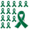 SUNNYCLUE 30 pièces Épingles de Ruban de Sensibilisation Verte Épinglettes Sensibilisation Épingles Cancer du Foie Ensemble D' Ruban Vert au Don D'Organes C