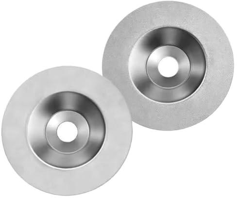 Healvian 2 piezas amoladora angular piedra afiladora abrasiva diamante muelas afiladoras (grano 400 grano 600)