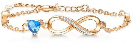 Tusuzik Armband Damen Silber 925 Damen Zirkonia Herz Armband mit Roségold Vergoldet Geburtstag Schmuck Geschenk für Frauen