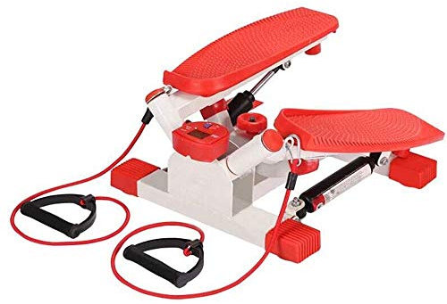 Mini-Stepper, Mini-Fitness-Trainingsgerät, Mini-Ellipsen-Fußpedal, Stepper, Step-Trainer-Ausrüstung mit Widerstandsbändern, langlebiges, sicheres Lauf