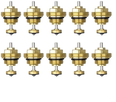 ZYNCUE Nucleo valvola di ritorno per riscaldamento a pavimento, ottone, M30 x 1,5, 10 pezzi