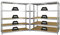 PROREGAL Mega Deal 3er-Set Schwerlastregal Giant Elephant 180x180x45cm mit 5 Ebenen Fachlast 200kg Verzinkt, Kellerregal, Steckregal, Garagenregal, Lagerregal