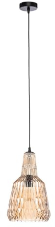 Lindby Pendelleuchte Belarion (Retro, Vintage Antik) in Creme aus Glas (1 flammig E27) - Hängelampe Esstischlampe Hängeleuchte Wohnzimmerleuchte