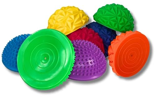 ATC Handels GmbH Balance Igelrücken Halbkugel-Trainingsgeräte für Gleichgewichtsförderung - Ø 16cm - 1er oder 6er Set - Noppy oder Spiky Oberfläche zur Steigerung der Balance (Spikey, 1 St.)