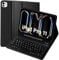 Étui de clavier pour iPad Pro 11 M4 (2024) avec clavier Bluetooth allemand (QWERTZ) et porte-stylo pour Apple Pencil - Noir
