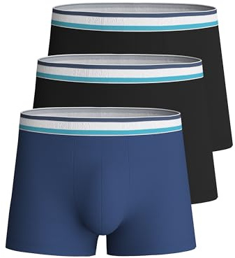CALIDA Natural Benefit Boxershorts Herren, im 3er-Pack, weicher Elastikbund