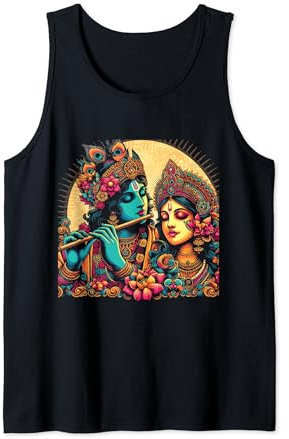 Herr Shri Krishna Radha Rani Radhika Krishna Liebhaber Devo Tank Top
