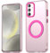 WBWONE Cover per Samsung Galaxy A35 5G Custodia, [MagSafe Compatibile]/Ultra Sottile TPU Anti-Impronta Antiurto Traslucido Design - Rosa