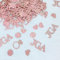100 Stück JGA Konfetti Deko, Konfetti Rosegold Streudeko, Glitzer Hochzeit Tischdeko, Junggesellenabschied Frauen Papierresten Dekoration, Jga Accessoires Frauen Party Tischdekoration