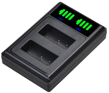 Spizummp Digital Camera Charger | Battery Charger USB | Fast Charge Portable Replacement Accessories With Led Display For Women Men