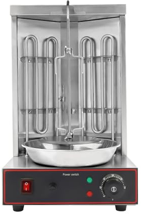 3000W Dönergrill Kebab Machine, Vertical Gyrosgrill Einstellbare Feuerkraft 360° drehen Schaschlikgrill
