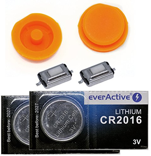 Repair Reparatur Set Auto Schlüssel Druck Taste 2X Druckknopf 2X Mikrotaster 2X CR2016 Batterie für SMART