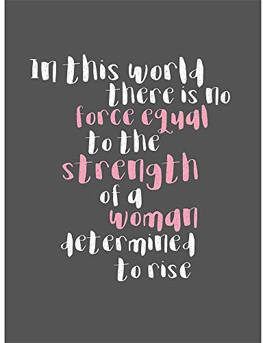 Poster, Motiv: Frau Stärke Determined Pink Kunstdruck, 30,5 x 40,6 cm