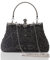 BABEYOND Damen 1920S Flapper Clutch Gatsby Perle Handtasche Roaring 20S Abendclutch Wulstige Beutel 1920S Gatsby Kostüm Zubehör Schwarz Einheitsgröße