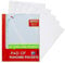 Oxford Tear-Out Pad of Poly Pockets, 60 A4 Punched Plastic Wallets, Heavy Duty