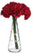 huaao Künstlichen Nelke Blume Realistische Fake Seide Blumensträuße mit 6 Stielen, 26 cm Mini Nelkenbusch, Pflanzen Dekoration für Foto Requisiten, Party, Braut, Hochzeitsstrauß Vasen Home, Rot