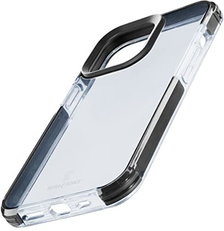 cellularline Hard Case Tetra Backcover Apple iPhone 14 Transparent, Schwarz MagSafe kompatibel TETRACIPH14T