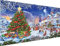 YALKIN Kits de peinture diamant arbre de Noël neige maison pour adultes (70 x 40 cm), ensemble complet de peinture ronde diamant Art Gem Art pour festival, décoration murale, cadeau de relaxation