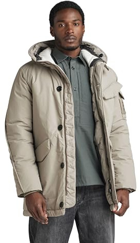 G-STAR RAW Herren Vodan Padded Hooded Parka, Grau (elephant skin D22713-D419-G106), M