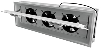 Fuchs Design elektrisches Lüftungsfenster 579x189x80mm weiß. Anstatt 3 Glasbausteine im Format 19x19x8cm