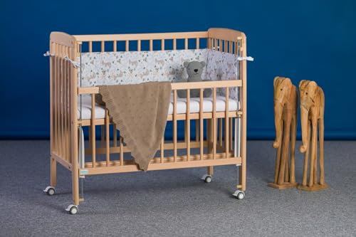 Kinderbett - Co-Sleeper XL - Babybett - 2 in 1-90 x 45 cm - inkl. Matratze - Nino - Fillikid - Nature