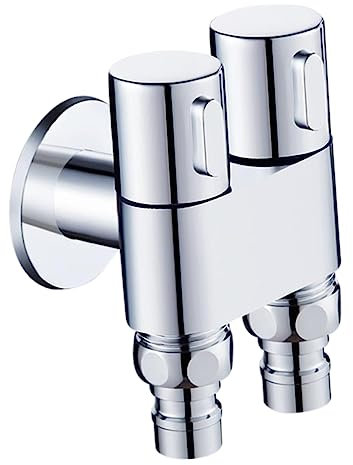UKCOCO Waschmaschine Wasserhahn Absperrventile Für Waschmaschinen Toilettenhahnventile Waschmaschinenventile Eckabsperrventile Toilettenventile Mini Kupfer Waschbecken
