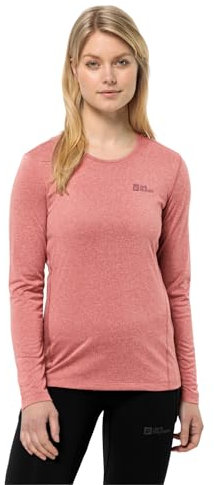Jack Wolfskin Damen Sky Thermal L/S Wander-Shirt, Mineral Red, XS EU