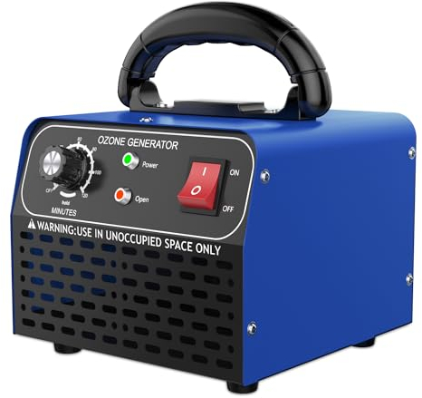 JOBYNA Generador de Ozono 30,000mg/h, O3 Industrial Generador de Ozono Purificador de Aire Profesional con Temporizador Ozonizador Desodorizador Elimina Olores para Hogar, Garajes, Granjas y Mascotas