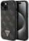 Guess GUHCP15MPG4GPK Hülle für iPhone 15 Plus / 14 Plus 6.7 Schwarz hardcase 4G Triangle Metal Logo
