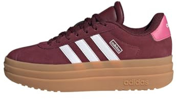 adidas Unisex Kinder Vl Court Bold Shoes Junior Schuhe, Shadow Red Cloud White Pink Fusion