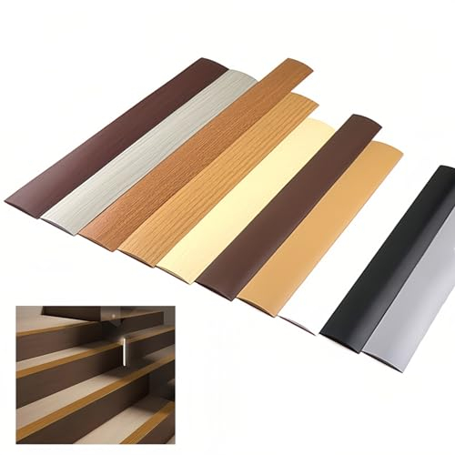Bodenübergangsstreifen Selbstklebend BodenKantenumleimer, 4 Cm 5 Cm 7,6 Cm Breit, Laminat-Bodenleiste, Flacher Schwellenstreifen Zum Verbinden Von Bodenlücken, Teppichschwellenübergang(Color:D,Size:W-