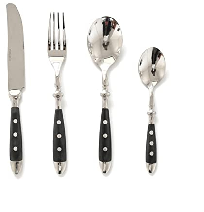 Ensembles de couverts Ensemble de couverts 4 pièces, couverts créatifs en acier inoxydable de haute qualité avec manche en bois, couverts à steak, couverts de mariage pour banquet, vaisselle occiden