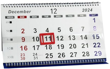 Segelkalender, Schiffskalender,2025 Segelboot-Wandkalender - Mit rotem Datumsmarkierungsrahmen, inklusive Kalender Dezember 2024–Januar 2026 für die Arbeitsplanung