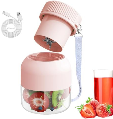 Juice Extractor Machine, Juicing Machine Ice Crusher,Juicing Machine with Ice Crusher, 800ml Juice Extractor, Rechargeable Juicer Cup, Cordless Vegetable Juicer for Home, Gym, Travel, Smoothie Blender