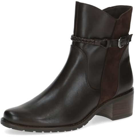 CAPRICE Damen Stiefeletten mit Schnalle Blockabsatz