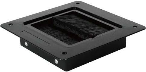 Tecmojo Raised Floor Cable Seal Brush Grommet 7.5” Square Brush Grommet, Airflow Management 1 Pack