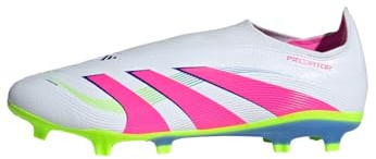 adidas Mens Pred LGE Fg Firm Ground Football Boots White/Pink/Lem 6.5 UK