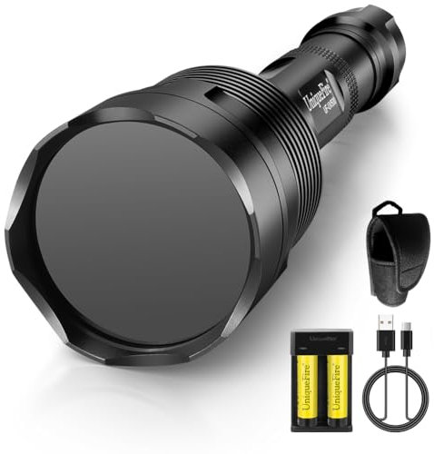 UniqueFire UV500 395 nm Taschenlampe mit 5 LEDs, geeignet für Haustierurinsuche & Mineralstoffe, Antikerkennung, Skorpionsuche usw